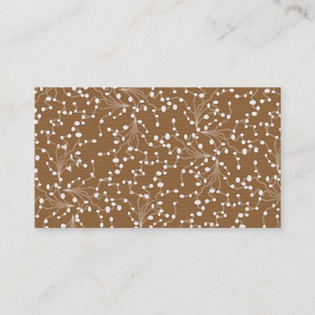 Guld Damask Visitkort (Framsida)