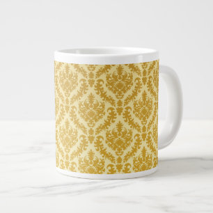 Guld damast jumbo mugg