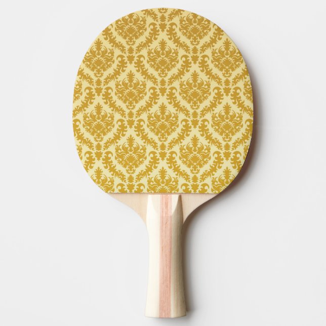 Guld- damast pingisracket (Framsidan)