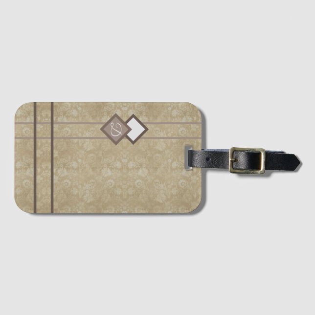 Guld damm bagagebricka (Framsida horisontal)