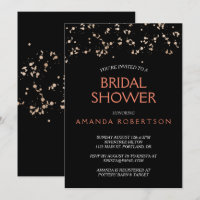 Guld damm på svart med korall Möhippa