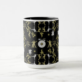 Guld Dancer Patterned Home Decor Mugg