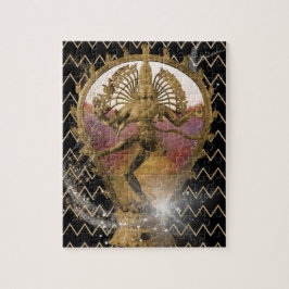 Guld Dancing Shiva Starry Chevron Pussel