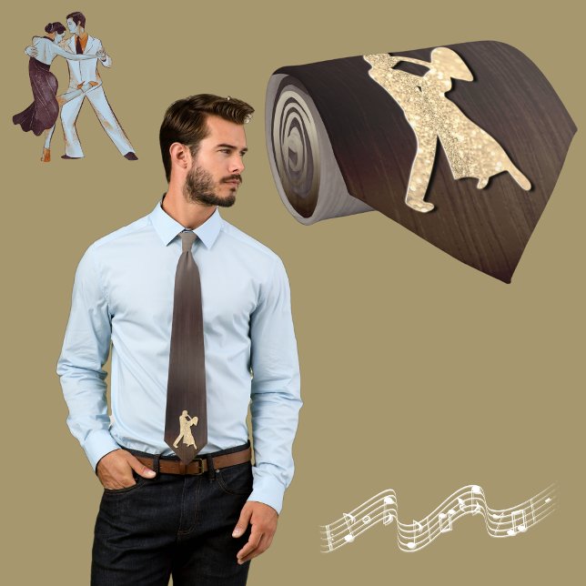 Guld dansare silhuetter (falskt glitter) slips (Skapare uppladdad)