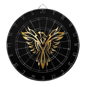 Guld- Dartboard för Phoenix metallbur Darttavla