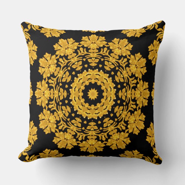 Guld Decorative Dekorativ kudde (Framsida)