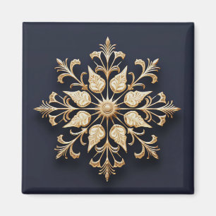 Guld Decorative Helgdag Magnet