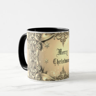 Guld Decorative Helgdag Mugg