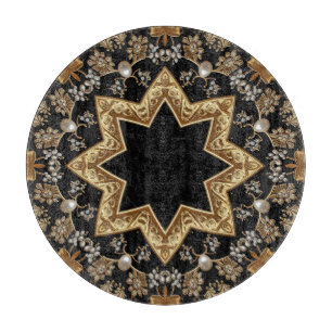 Guld Dekorativ Skärbräda