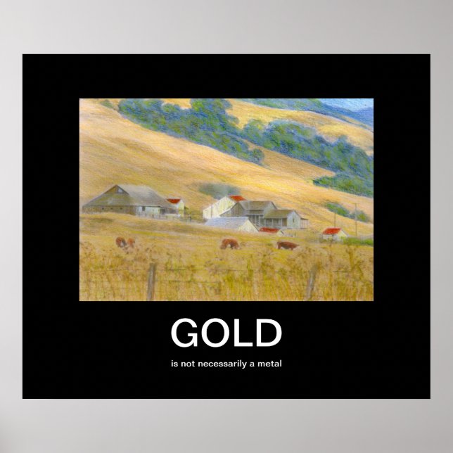Guld Demotiational Poster (Framsidan)