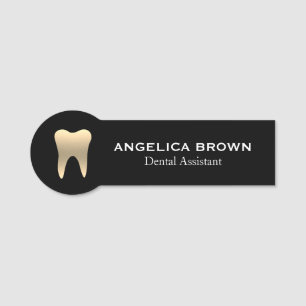 Guld Dental Assistant Namn bricka Namnbricka