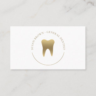 Guld Dental Logotyp, Affärskort Visitkort
