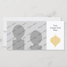 Guld- design för färgjulBauble Julkort