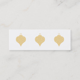 Guld- design för färgjulBauble Mini Visitkort
