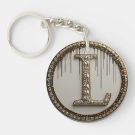 Guld Diamant Monogram L Småsak
