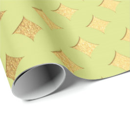 Guld Diamond Klipp ut Bright Mint Canary Peak Hera Presentpapper