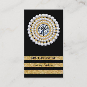 Guld, Diamond, Pearls Jewelry Shop Visitkort