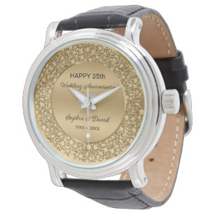 Guld Diamonds Bröllop Armbandsur