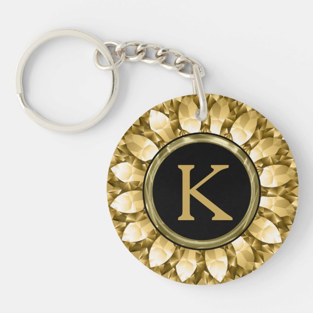 Guld Diamonds Mandala Monogram (Framsidan)