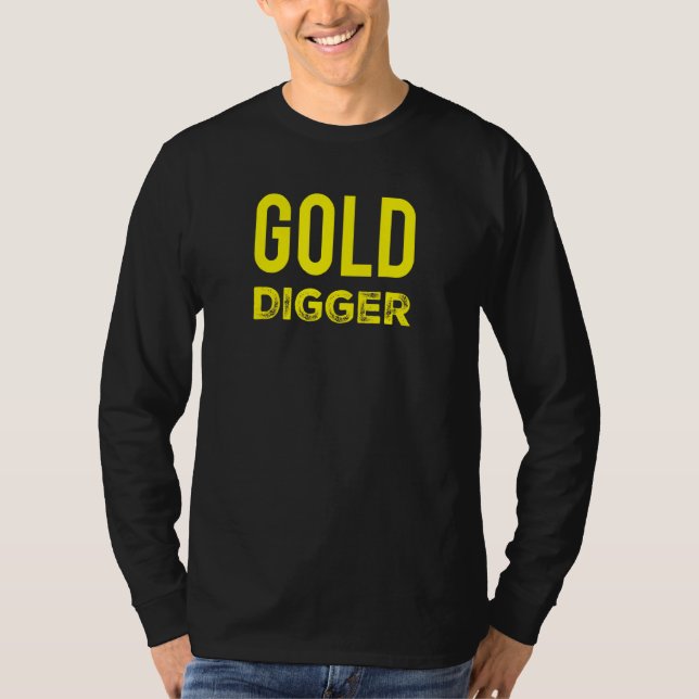 Guld Digger Guld Digger Metall Identifierar T Shirt (Framsida)