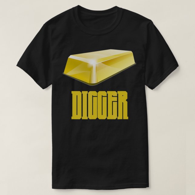 Guld Digger Nugget Mining Guld Pub Design for Mine T Shirt (Design framsida)