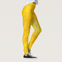 Guld Dinosaur Gömmer Leggings