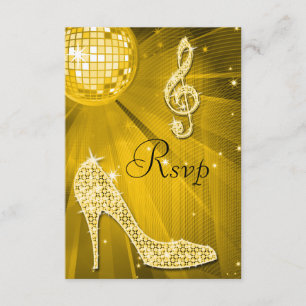 Guld Disco Boll Gnistra Heels OSA Kort