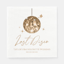 Guld Disco Boll Last Disco Bachelorette Party