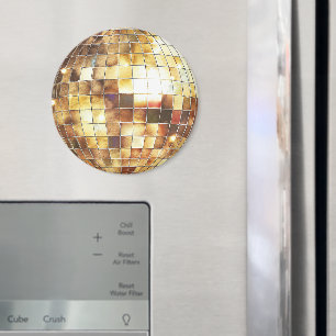 Guld Disco Boll Magnet