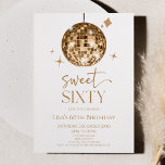 Guld Disco Boll Sweet 60:e Födelsedagsfesten Inbjudningar<br><div class="desc">Det här är en Guld Disco Boll Sweet sextio Födelsedagsfest inbjudan!</div>