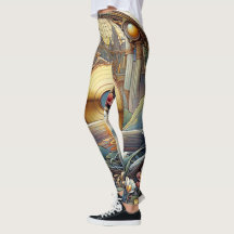 Guld Disk Leggings