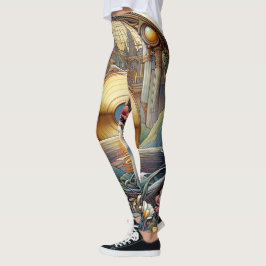 Guld Disk Leggings