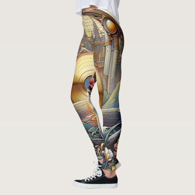 Guld Disk Leggings (Vänster)