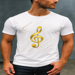 Guld Diskantnyckel Tröja – Elegant Musikstil