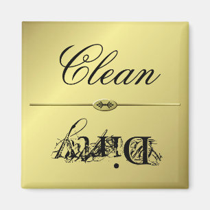 guld diskmaskin magnet