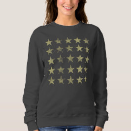 Guld Distress Stars T Shirt