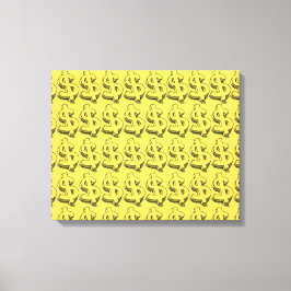 guld dolar canvastryck