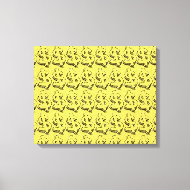 guld dolar canvastryck (Framsida)