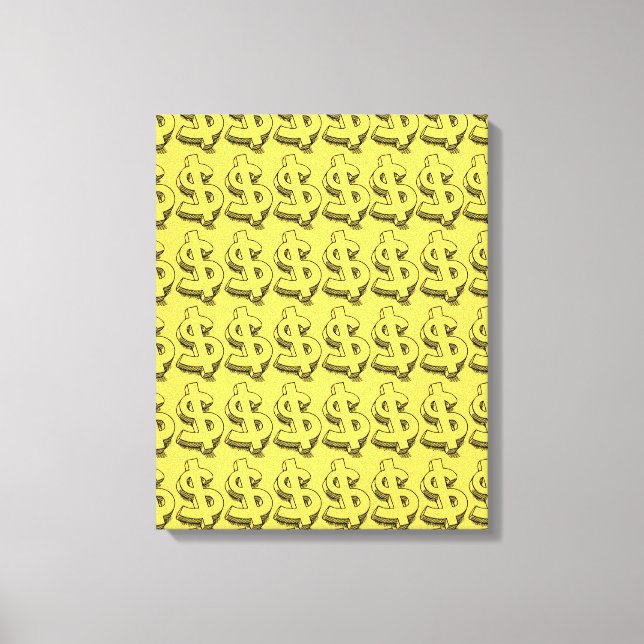 guld dolar canvastryck (Framsida)