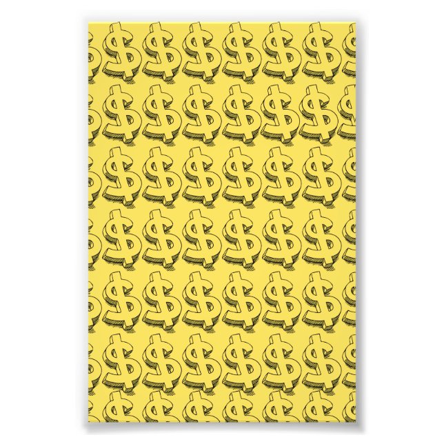 guld dolar fototryck (Framsidan)