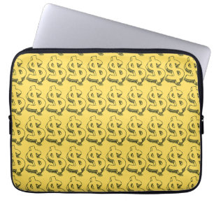 guld dolar laptop fodral