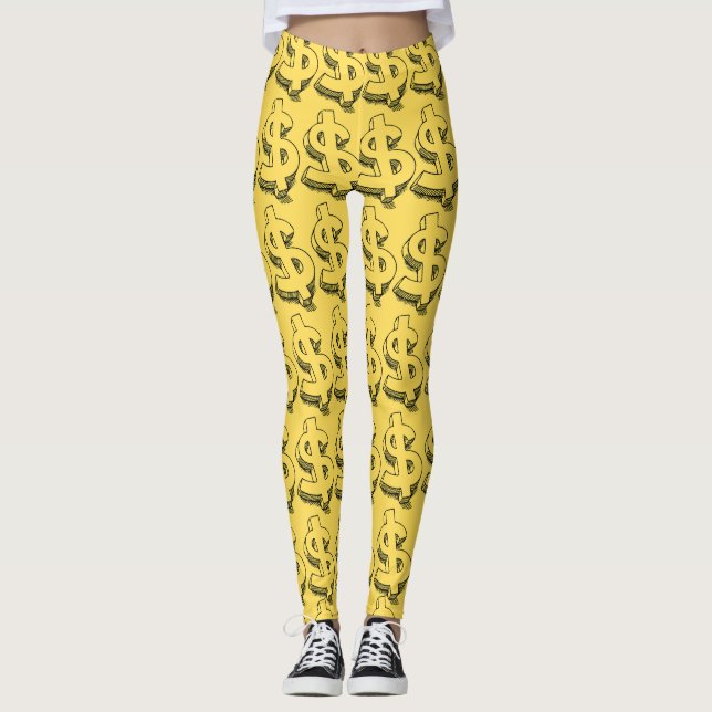 guld dolar leggings (Framsida)