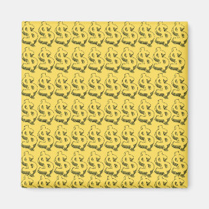 guld dolar magnet