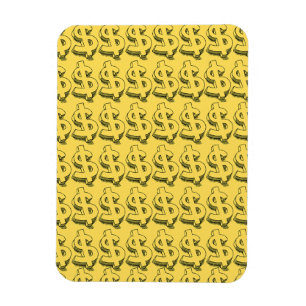 guld dolar magnet