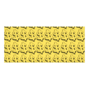 guld dolar reklamkort