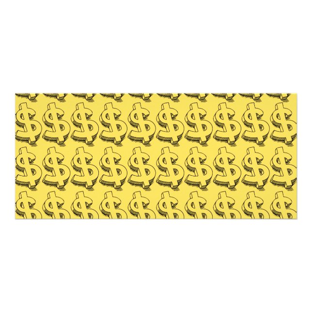 guld dolar reklamkort (Framsidan)