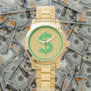Guld-Dollar Armbandsur