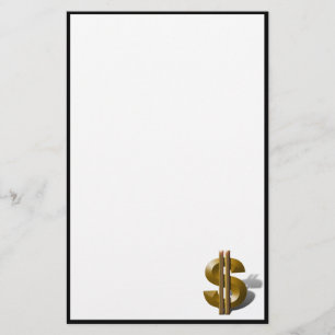 Guld-dollartecken Brevpapper