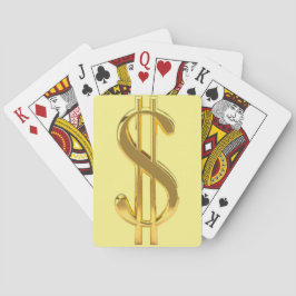 Guld-dollartecken på Gultens spelkort