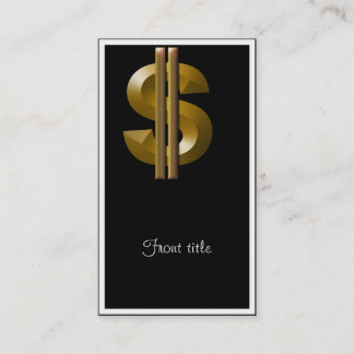 Guld-dollartecken Visitkort